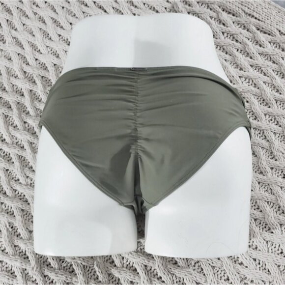 Hollister Swim- Scrunch Butt Strappy Bikini Bottom - Sage Green - Picture 7 of 7